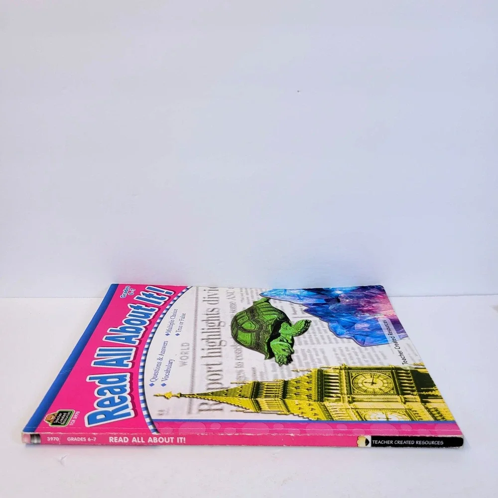 Teacher Created Resources Read All About It! Workbook Grades 6-7 TCR 3970 Book